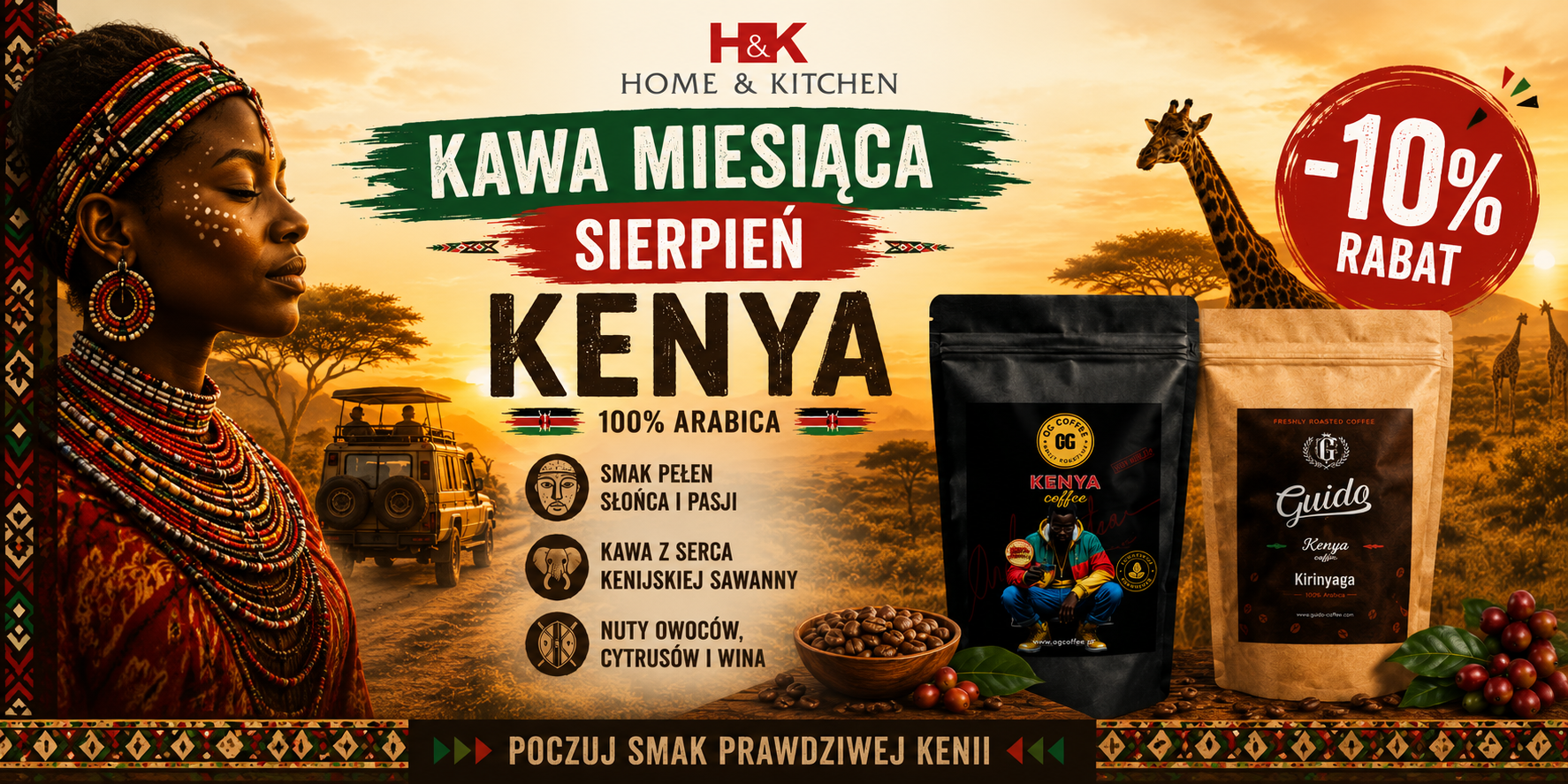 Kenya kawa miesiąca sierpień